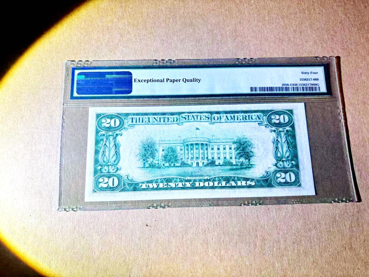 【Blue Auction】世界纸币精拍第787期——18级TOP拍卖/信誉/品质/专业/高效💫  美国 1934B 20美金 PMG64EPQ 少见里士满版