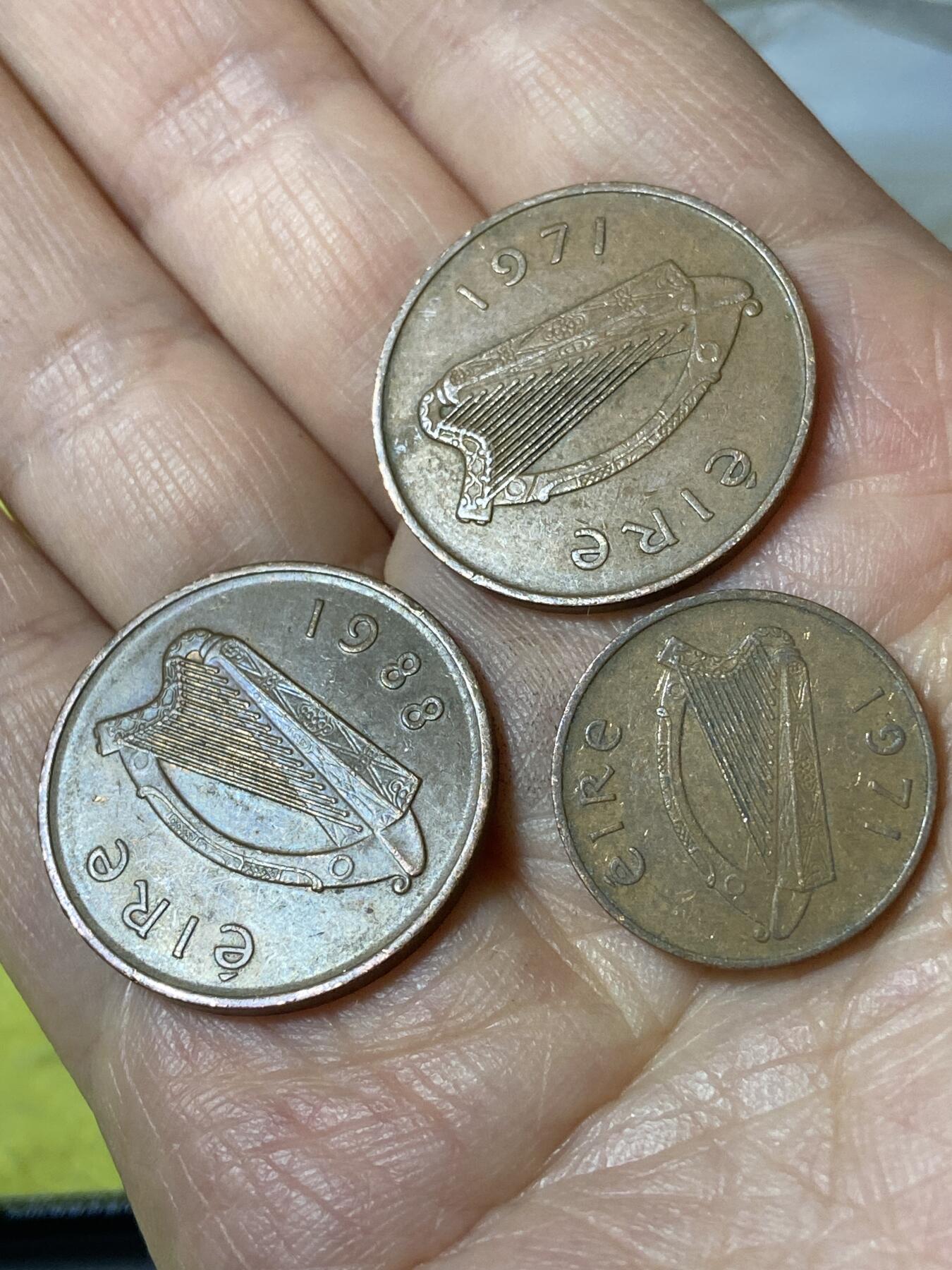 2026年第二十五场(总第一百九十四场）外国好品散币场(免佣金) 爱尔兰🇮🇪3枚：1971年88年2便士，1971年1便士(共和国时期第二套第一版)