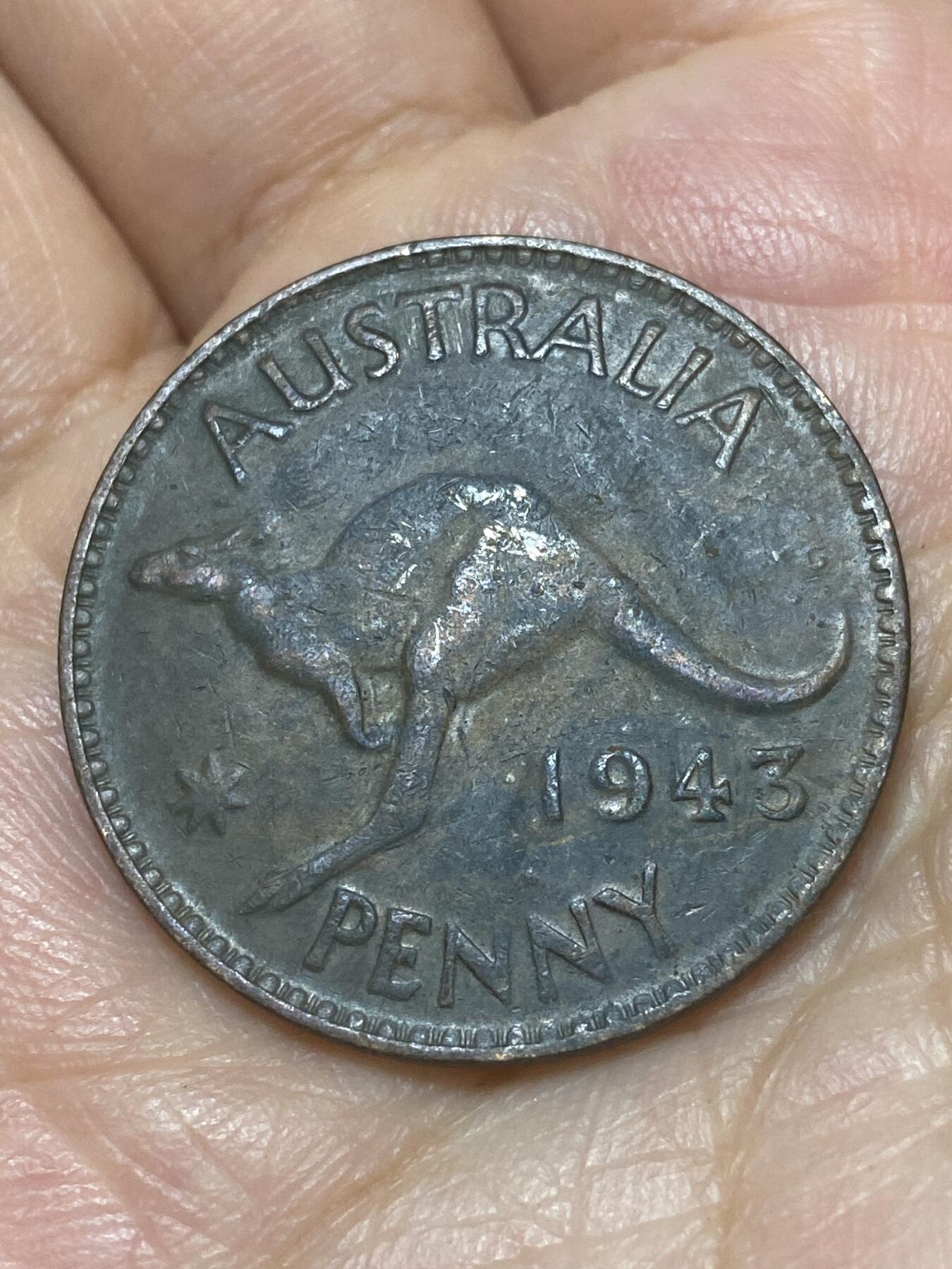 2026年第二十六场(总第一百九十五场）外国好品散币场(免佣金) 澳大利亚🇦🇺1943年1便士(乔治六世第一版，p版珀斯造)