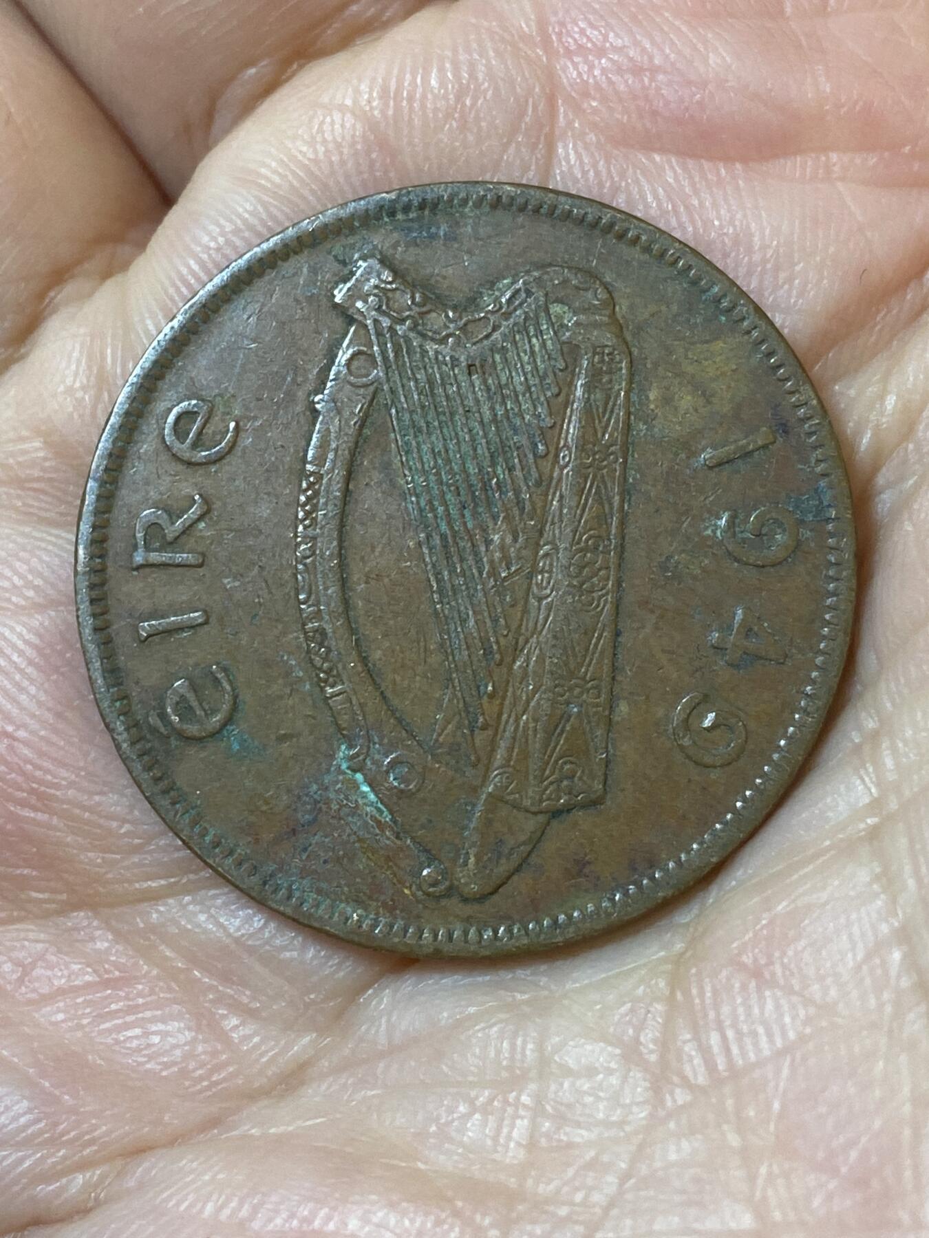 2026年第二十五场(总第一百九十四场）外国好品散币场(免佣金) 爱尔兰🇮🇪1949年1便士(共和国时期第一套)