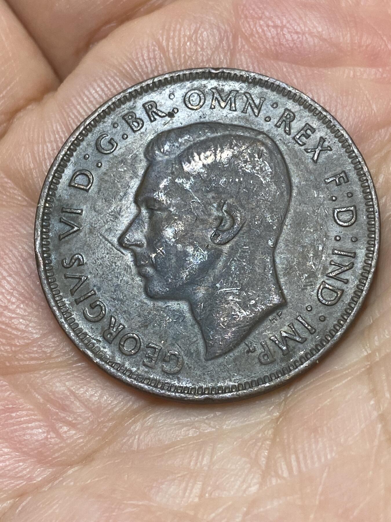 2026年第二十六场(总第一百九十五场）外国好品散币场(免佣金) 澳大利亚🇦🇺1943年1便士(乔治六世第一版，p版珀斯造)