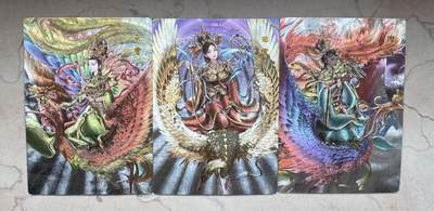 月落卡牌之特卡第7期—新年跨年专场（祝大家新年快乐，恭喜发财！） - 封神榜  杆子   三霄娘娘   幻粗工艺特卡一套