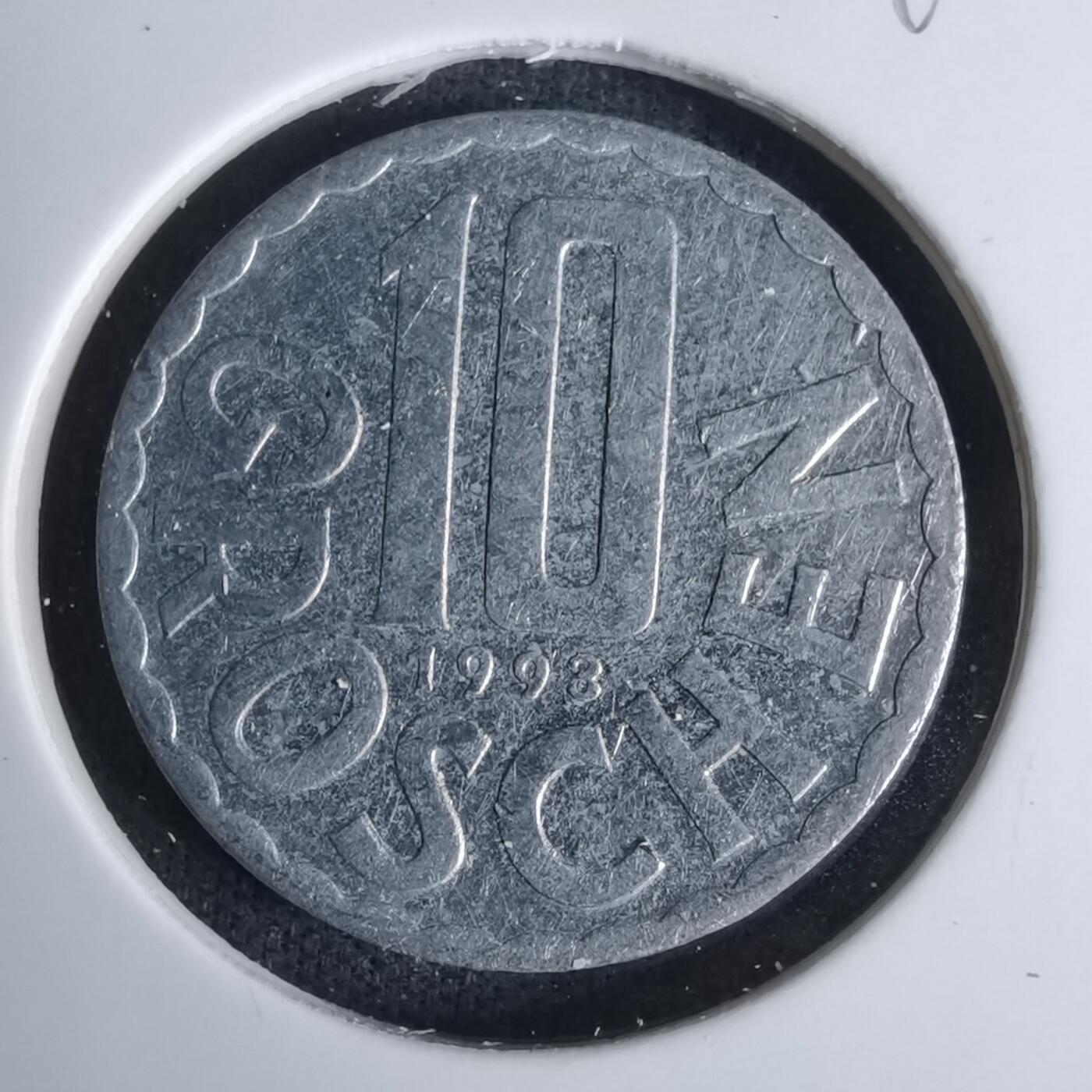 沼泽如烟--第994场 奥地利1993年10格罗申