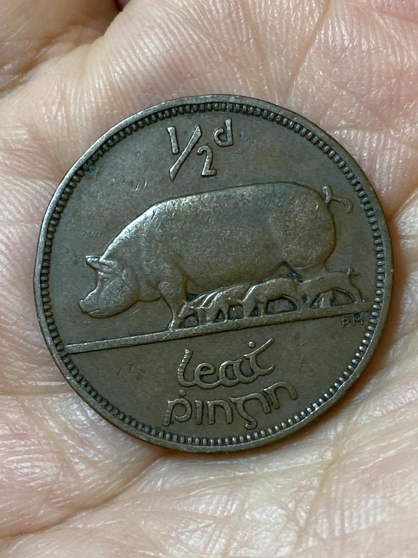 2026年第二十五场(总第一百九十四场）外国好品散币场(免佣金) 爱尔兰1928年1/2便士(英辖自由邦时期，首发年)