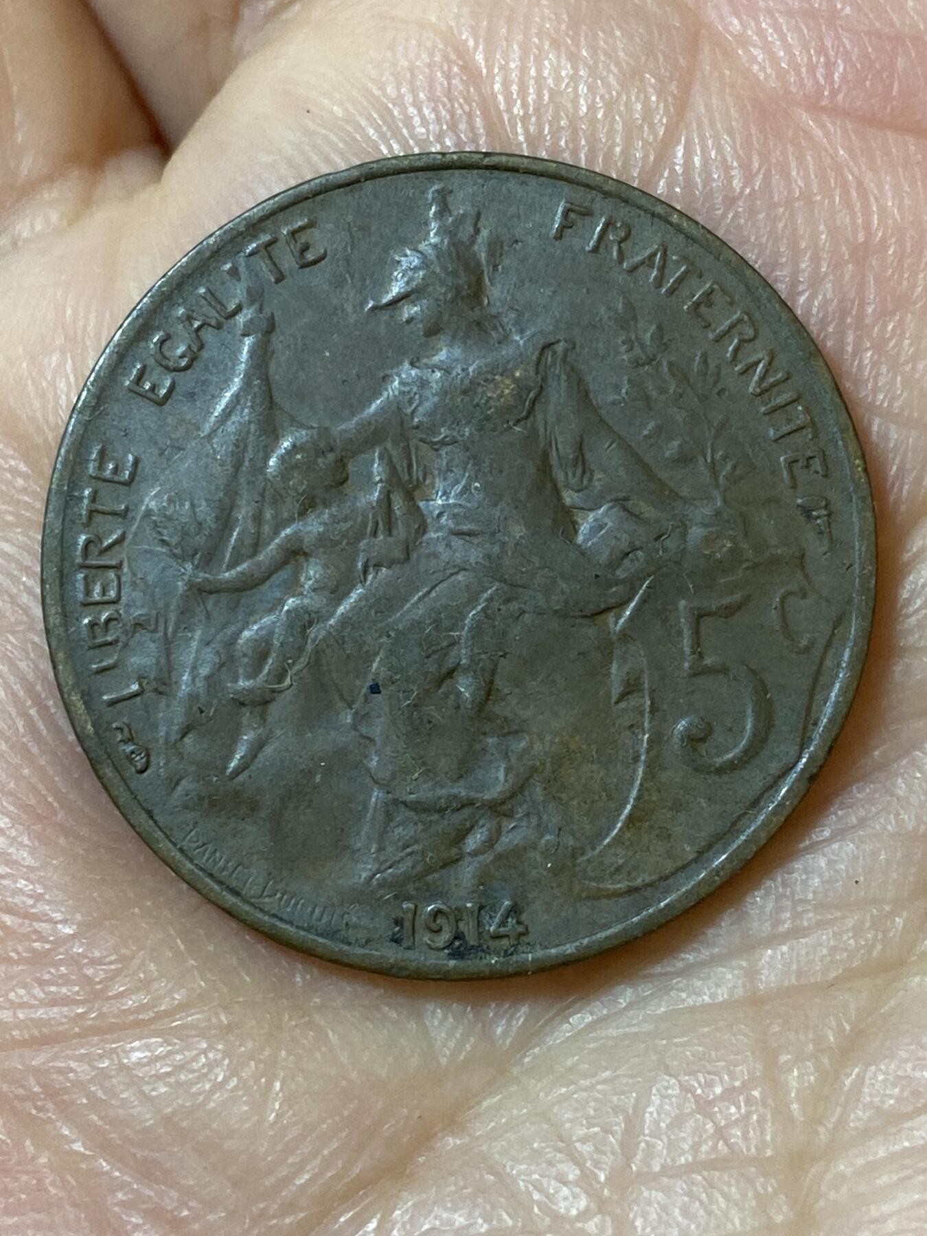 2026年第二十五场(总第一百九十四场）外国好品散币场(免佣金) 法兰西第三共和国1914年5生丁