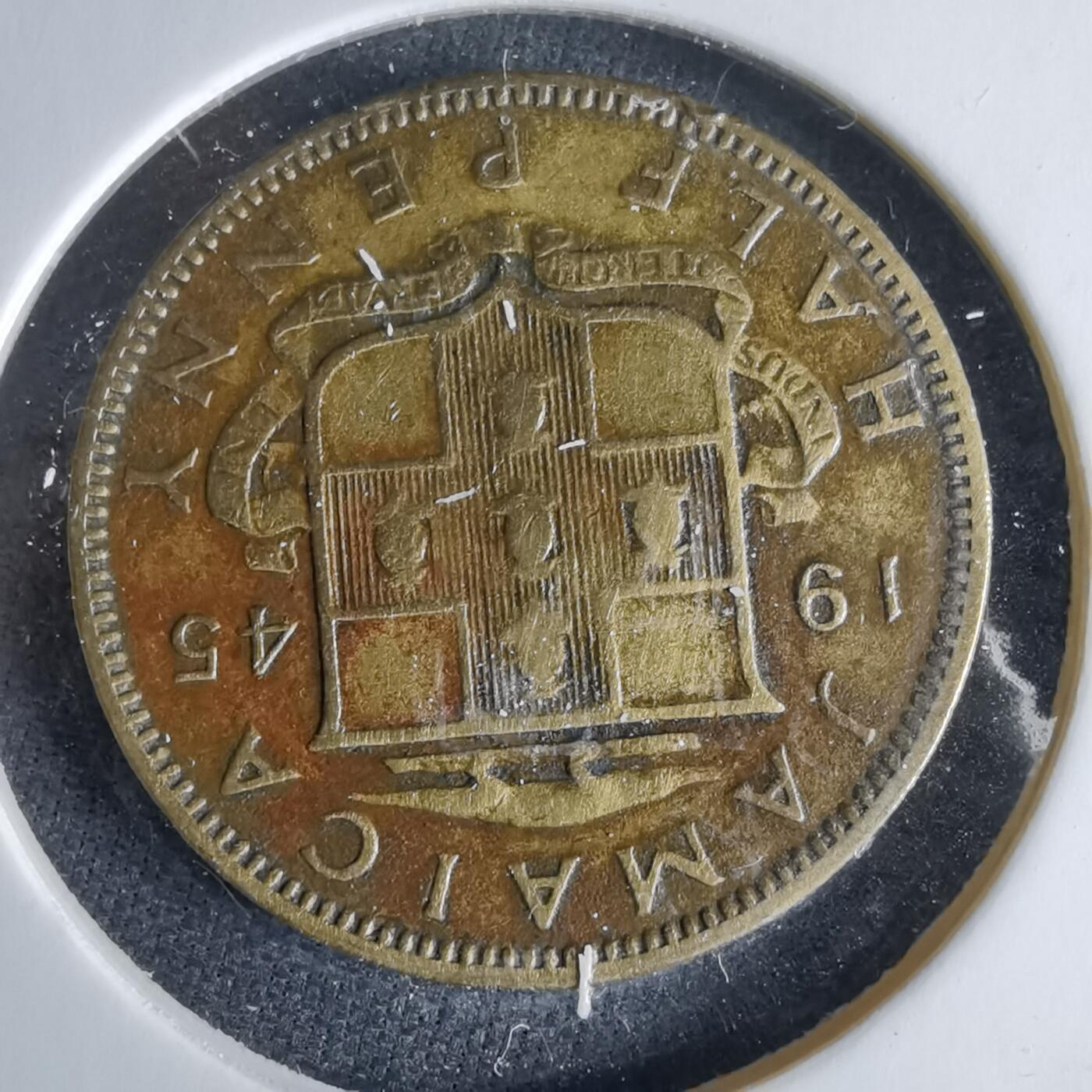 沼泽如烟--第995场 牙买加1945年半便士