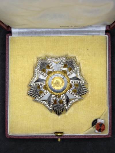 凯旋世界勋赏（第22期新年大拍）（欢迎送拍）（对拍品有疑问请询问客服，不接受到手刀，出价默认拍品品相。请认真阅读拍卖规则！出价默认已认可！）（收到货请录制开箱视频，无视频概不处理问题。） - 黎巴嫩🇱🇧雪松勋章星芒银制