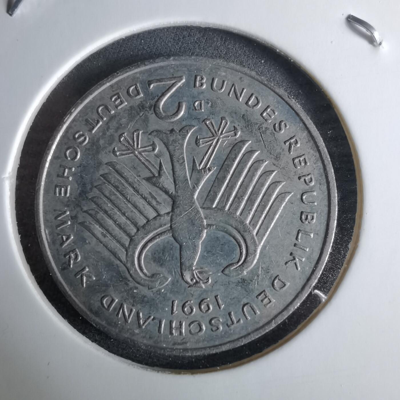 沼泽如烟--第995场 德国1991年2马克