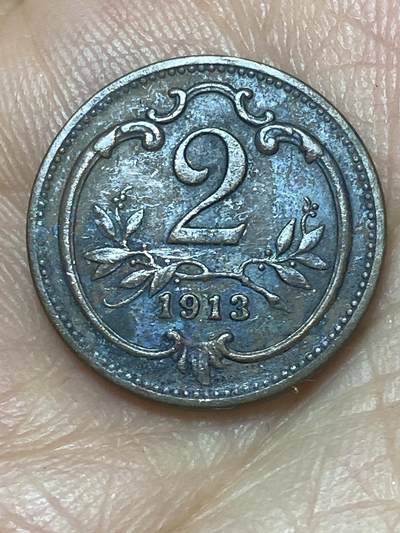 2026年第二十六场(总第一百九十五场）外国好品散币场(免佣金) - 奥地利帝国1913年2赫勒(奥匈帝国弗朗茨·约瑟夫一世时期)