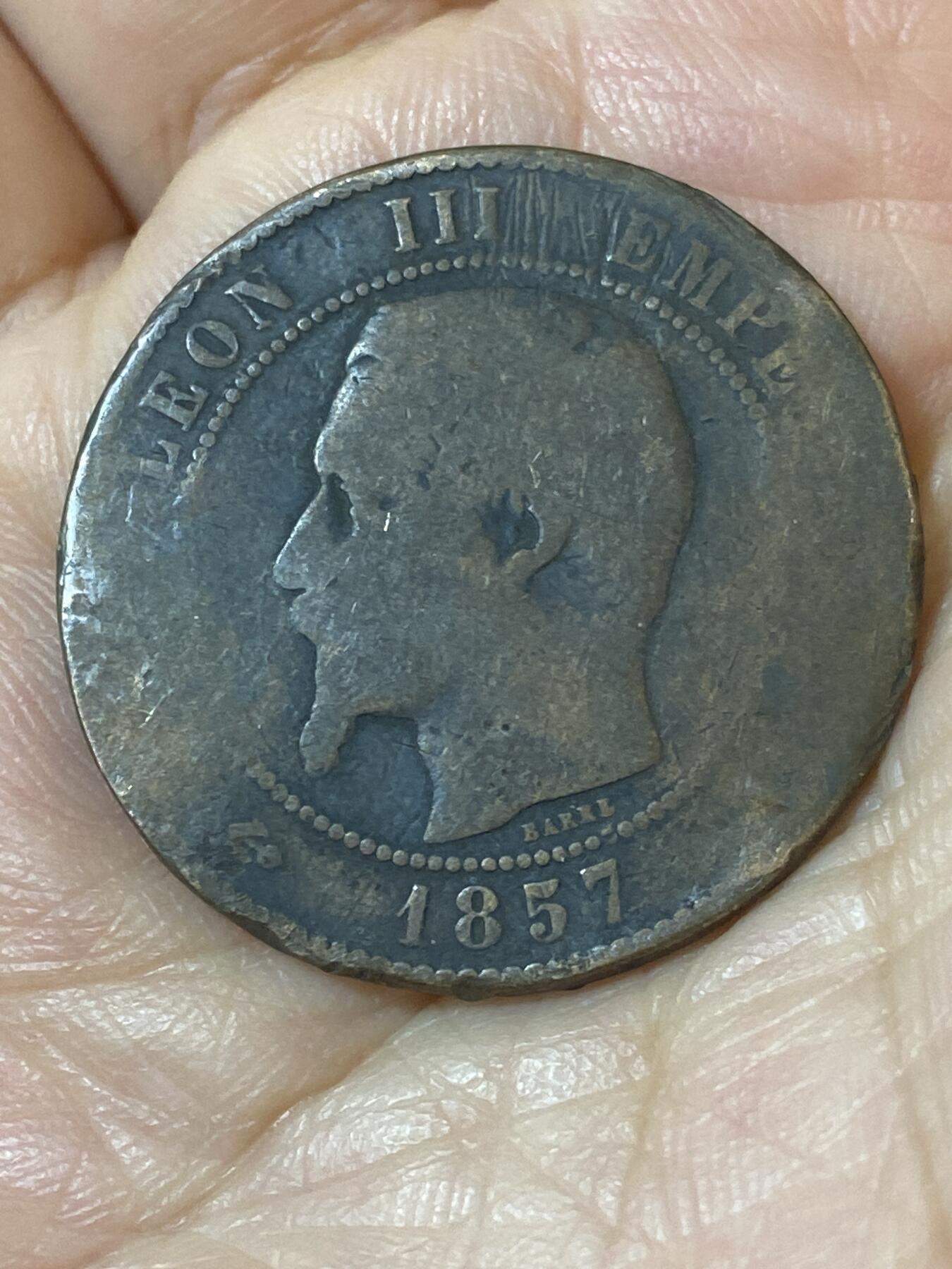 2026年第二十五场(总第一百九十四场）外国好品散币场(免佣金) 法兰西第二帝国1857年10生丁(拿破仑三世第一版，MA标马赛造)