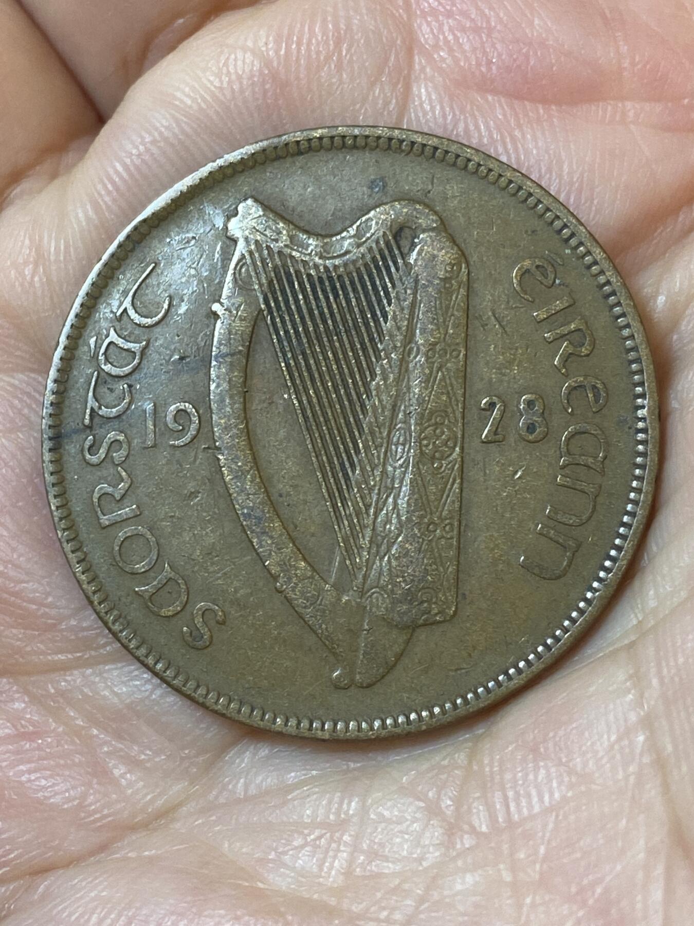 2026年第二十五场(总第一百九十四场）外国好品散币场(免佣金) 爱尔兰1928年1便士(英辖自由邦时期，首发年)