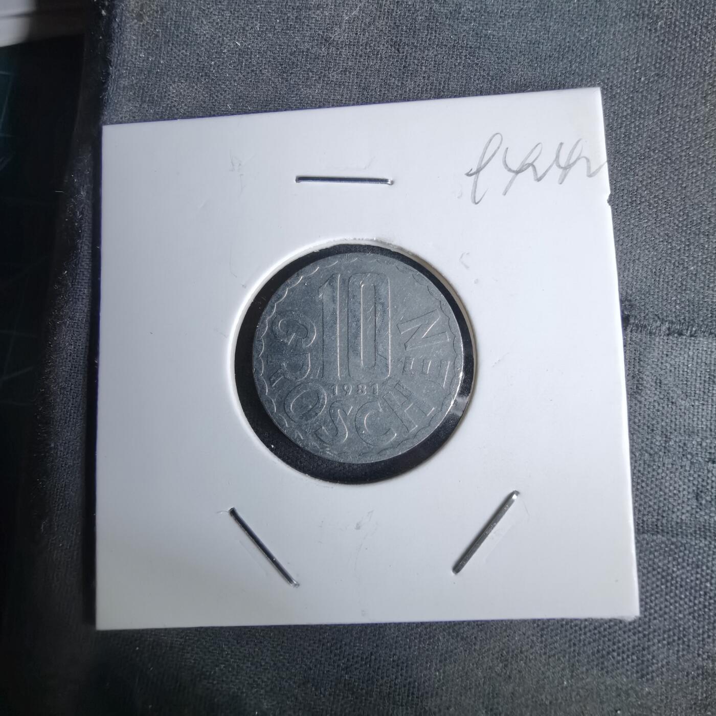 沼泽如烟--第994场 奥地利1981年10格罗申