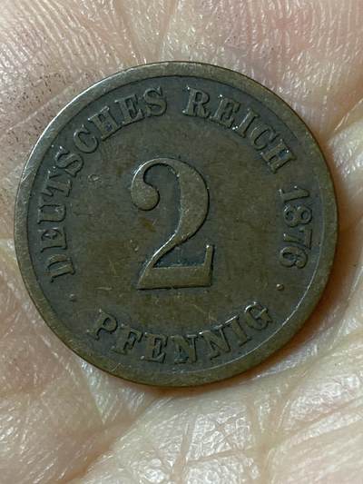2026年第二十五场(总第一百九十四场）外国好品散币场(免佣金) - 德意志帝国1876年2芬尼(威廉一世时期)