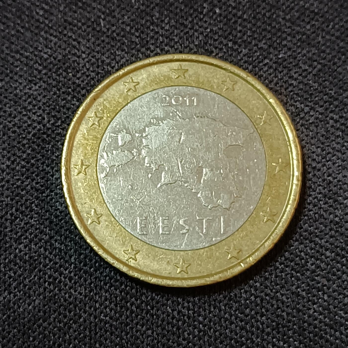 【游宝拍卖】丙午蛇马年第2期 爱沙尼亚2011年1欧元