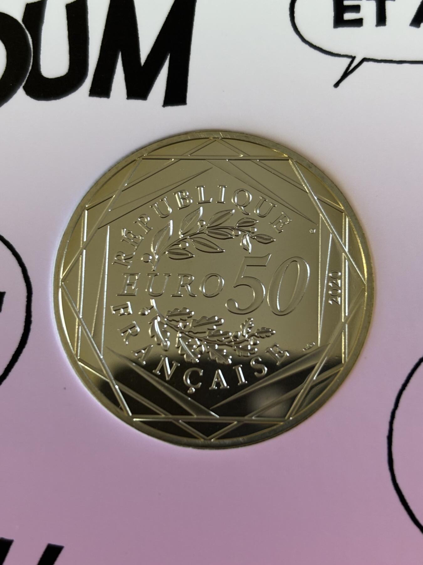 第191期拍卖 法国2020年童年的回忆蓝精灵系列爱情银币，900银，41克，发行20000枚