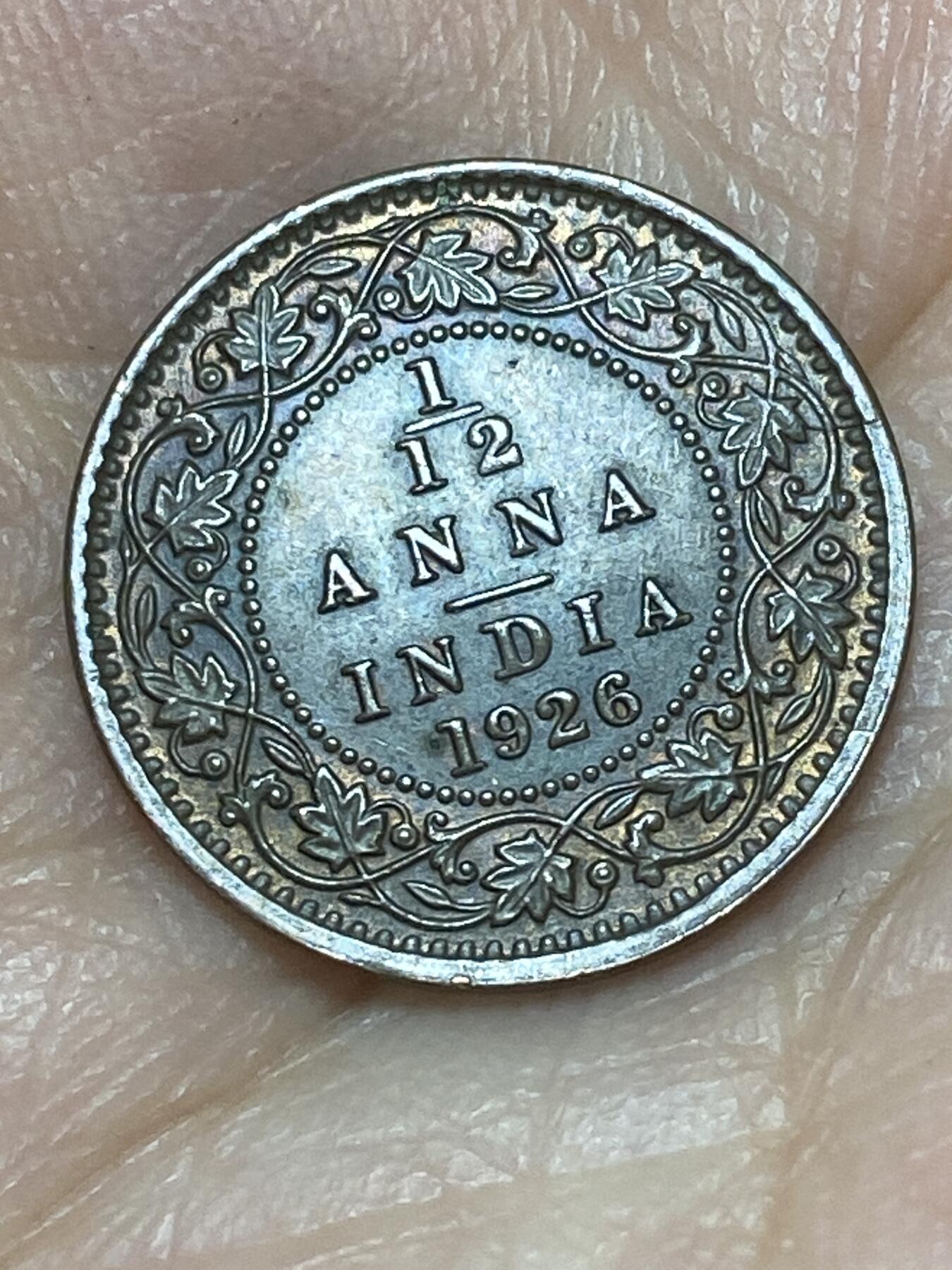 2026年第二十六场(总第一百九十五场）外国好品散币场(免佣金) 好品–英属印度1926年1/12安娜(乔治五世时期，C版加尔各答造)