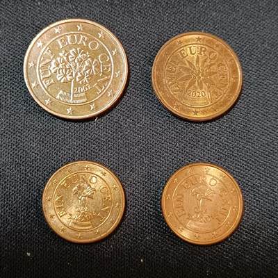 【游宝拍卖】丙午蛇马年第2期 - 奥地利 1欧分/2欧分/5欧分