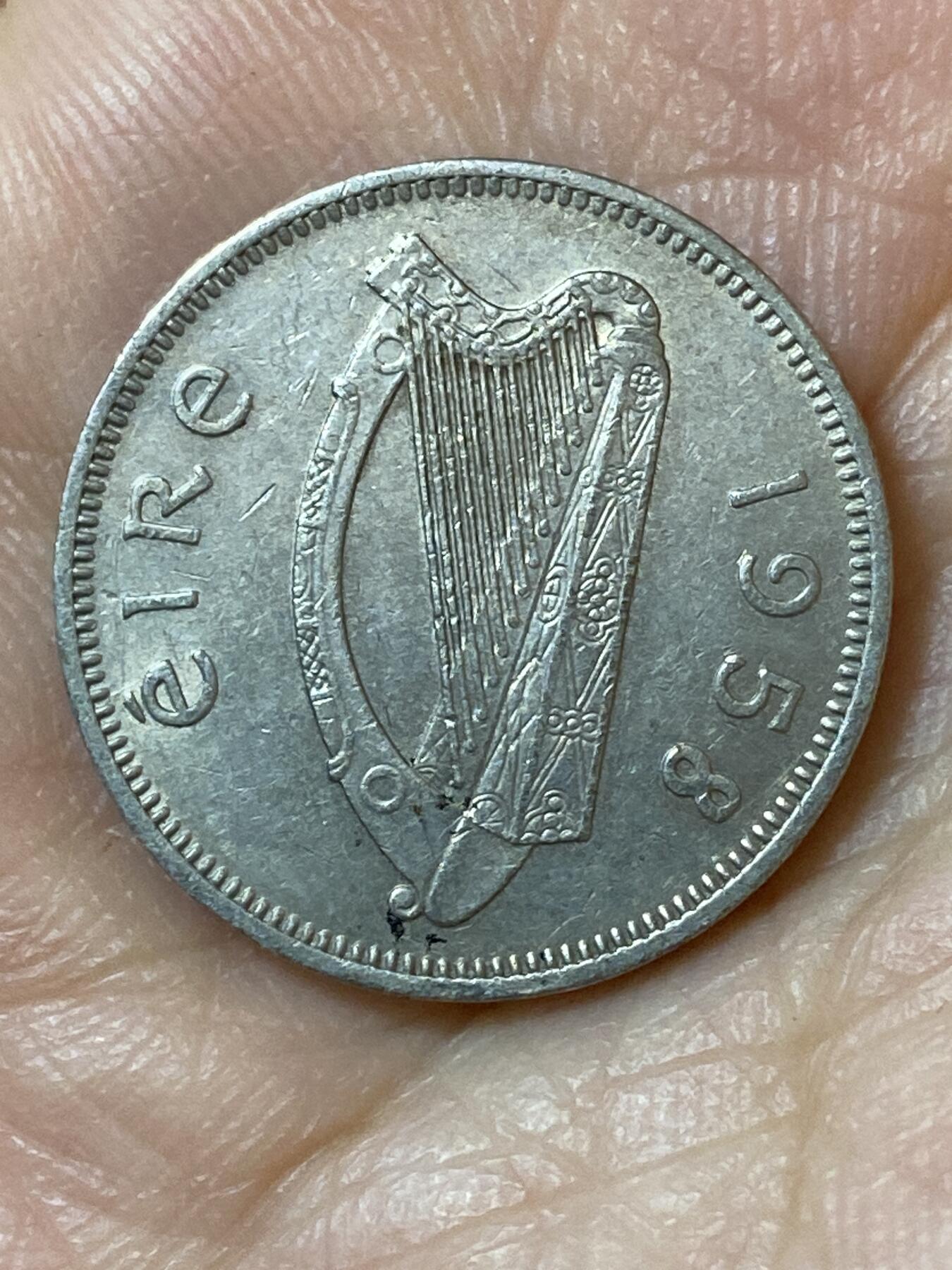 2026年第二十五场(总第一百九十四场）外国好品散币场(免佣金) 爱尔兰🇮🇪1958年6便士(共和国时期第一套第二版)