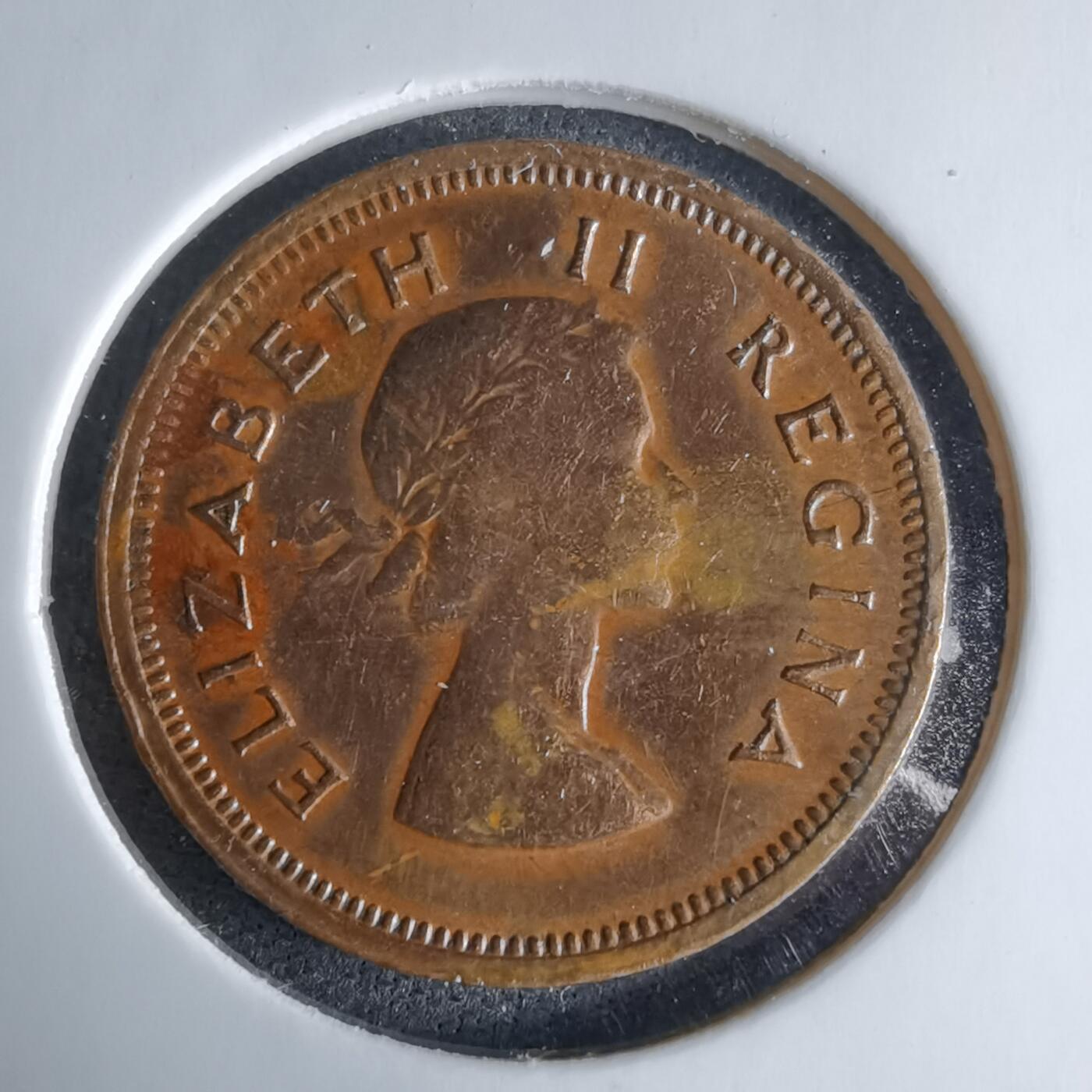 沼泽如烟--第995场 南非1954年四分之一便士