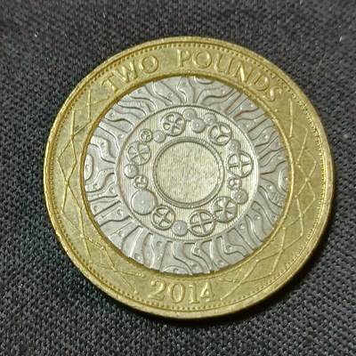 【游宝拍卖】丙午蛇马年第2期 - 英国2014年2英镑