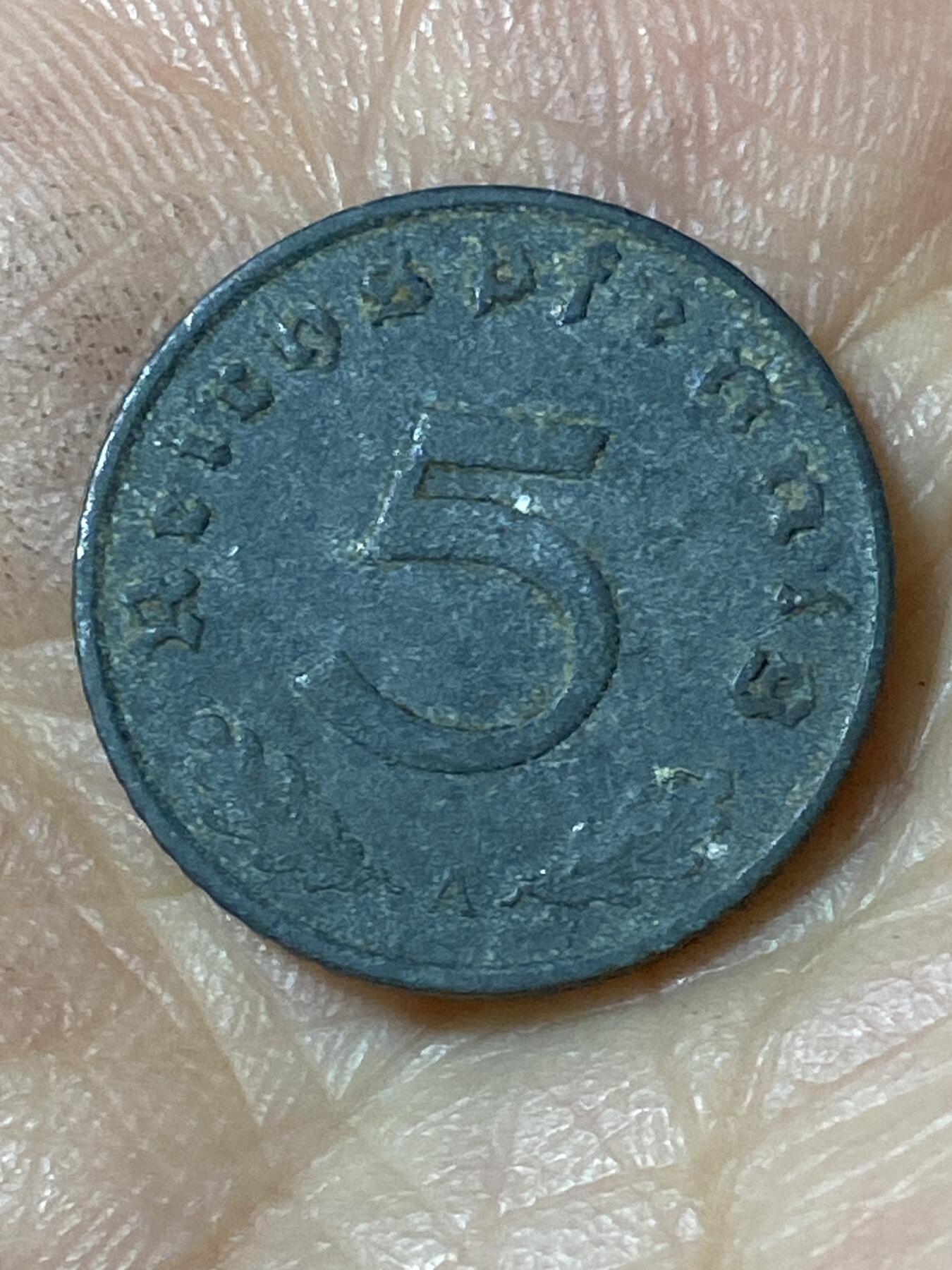 2026年第二十五场(总第一百九十四场）外国好品散币场(免佣金) 德意志第三帝国1940年5芬尼(A标，柏林造)