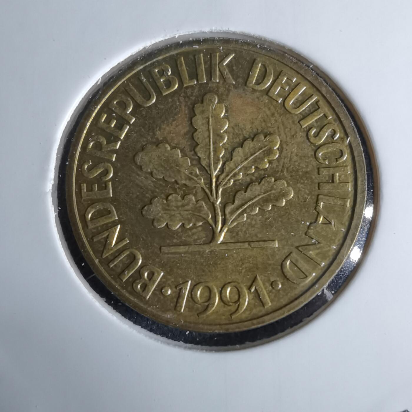 沼泽如烟--第995场 德国1991年10芬尼