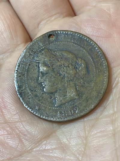 2026年第二十五场(总第一百九十四场）外国好品散币场(免佣金) - 打孔–法兰西第三共和国1892年10生丁(第一版，A标巴黎造)