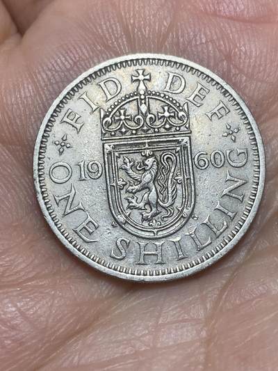 2026年第二十六场(总第一百九十五场）外国好品散币场(免佣金) - 英国🇬🇧1960年1先令(伊丽莎白二世青年桂冠第二版)