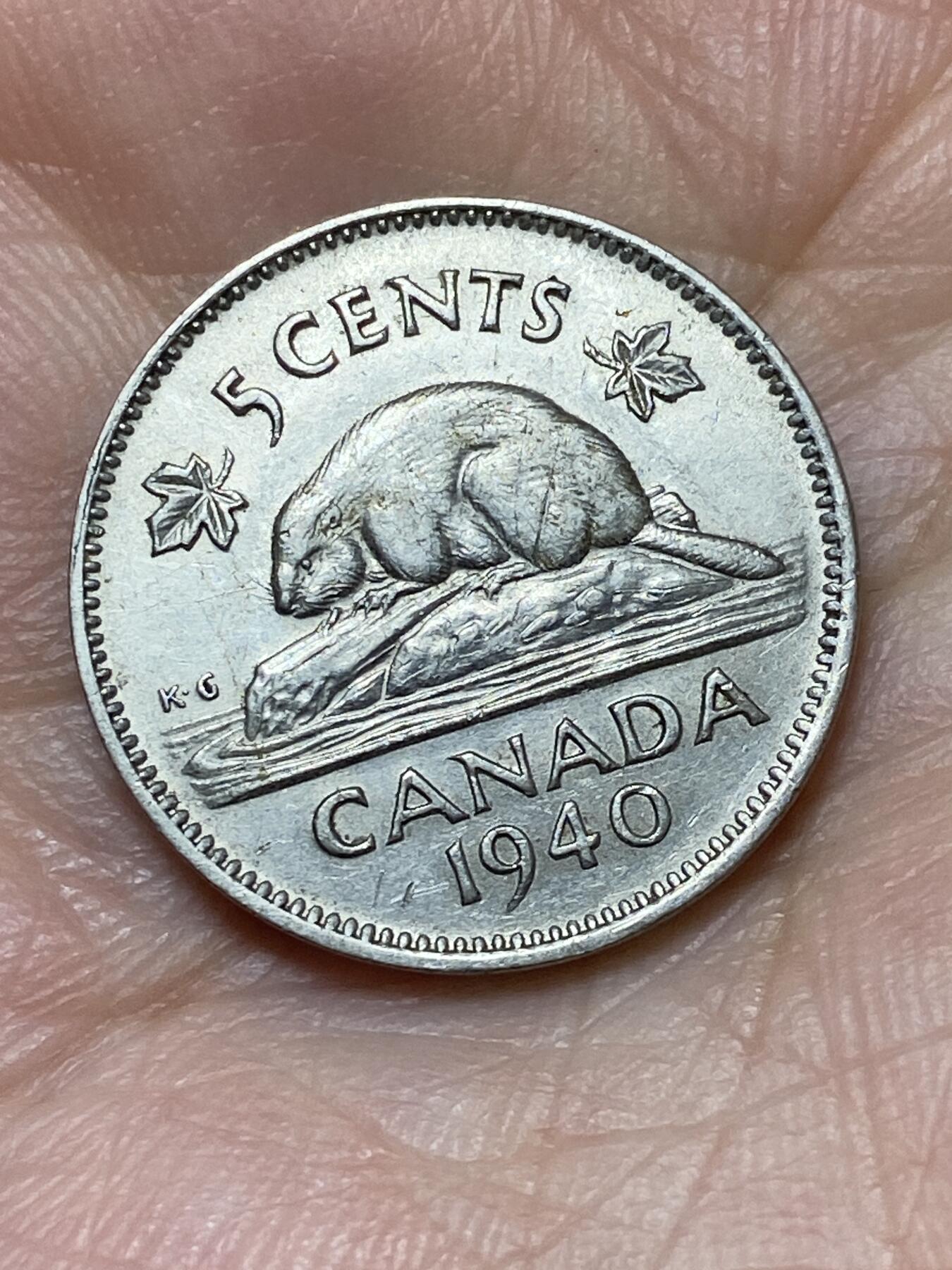 2026年第二十七场(总第一百九十六场）外国好品散币场(免佣金) 加拿大🇨🇦1940年5分(乔治六世第一版)