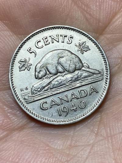 2026年第二十七场(总第一百九十六场）外国好品散币场(免佣金) - 加拿大🇨🇦1940年5分(乔治六世第一版)