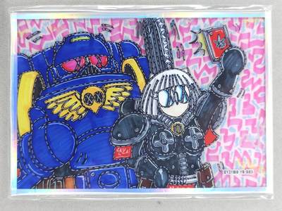 买就送PR！！龙虎卡牌-七六场（满200元包邮，无佣金，每周六结拍，欢迎送拍） - 【编号09】A6色纸 waiwai 次元王 - 高达