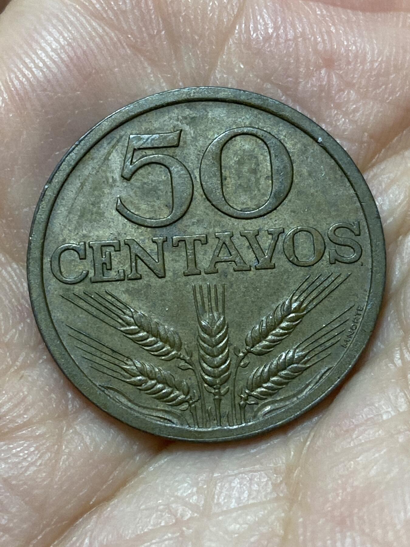 2026年第二十七场(总第一百九十六场）外国好品散币场(免佣金) 葡萄牙🇵🇹1972年50分(共和国时期第五套)