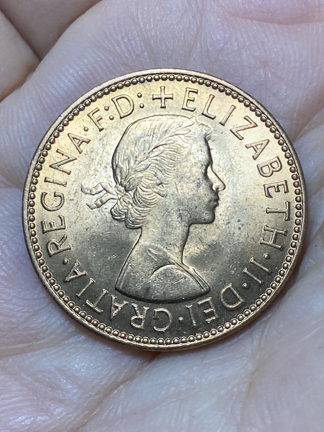 2026年第二十七场(总第一百九十六场）外国好品散币场(免佣金) 原光好品英国🇬🇧1967年半便士(伊丽莎白二世青年桂冠第二版，普制币关门年)