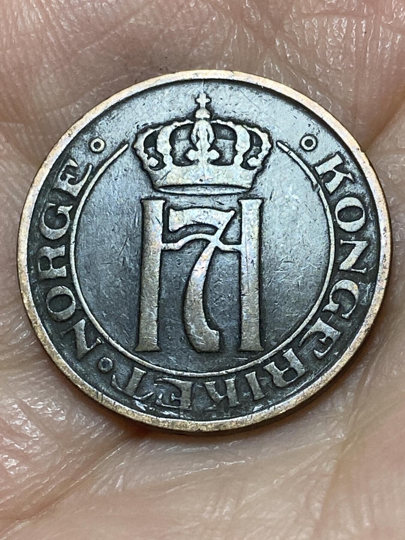 2026年第二十六场(总第一百九十五场）外国好品散币场(免佣金) 挪威🇳🇴1913年2欧尔(哈康七世第二版)