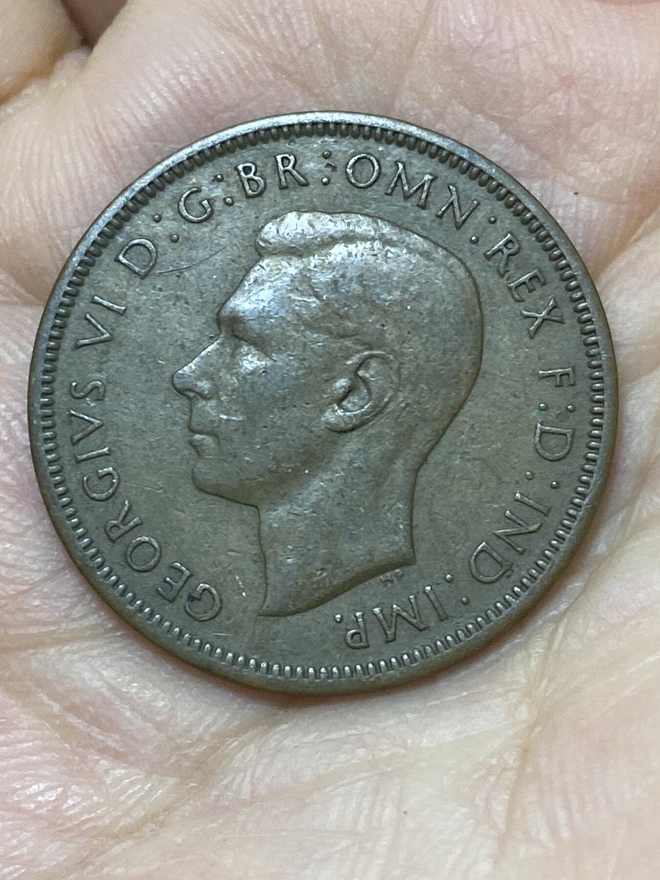 2026年第二十七场(总第一百九十六场）外国好品散币场(免佣金) 英国🇬🇧1948年半便士(乔治六世第一版，关门年)