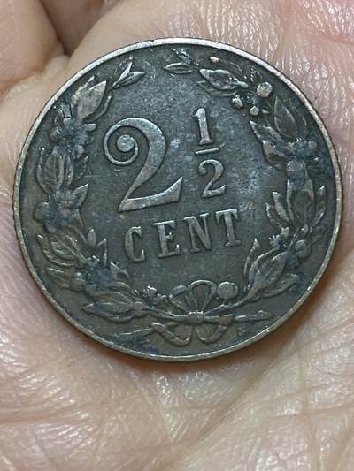 2026年第二十六场(总第一百九十五场）外国好品散币场(免佣金) - 荷兰🇳🇱1906年2.5分(威廉明娜女王第二版关门年，Halberd–长戟标)