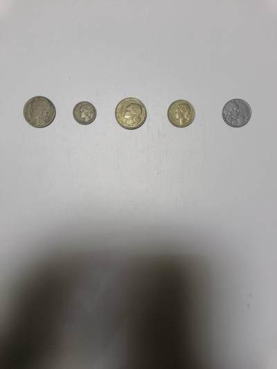 【20260218】非全新纸币和硬币第336场 - 法国5枚硬币