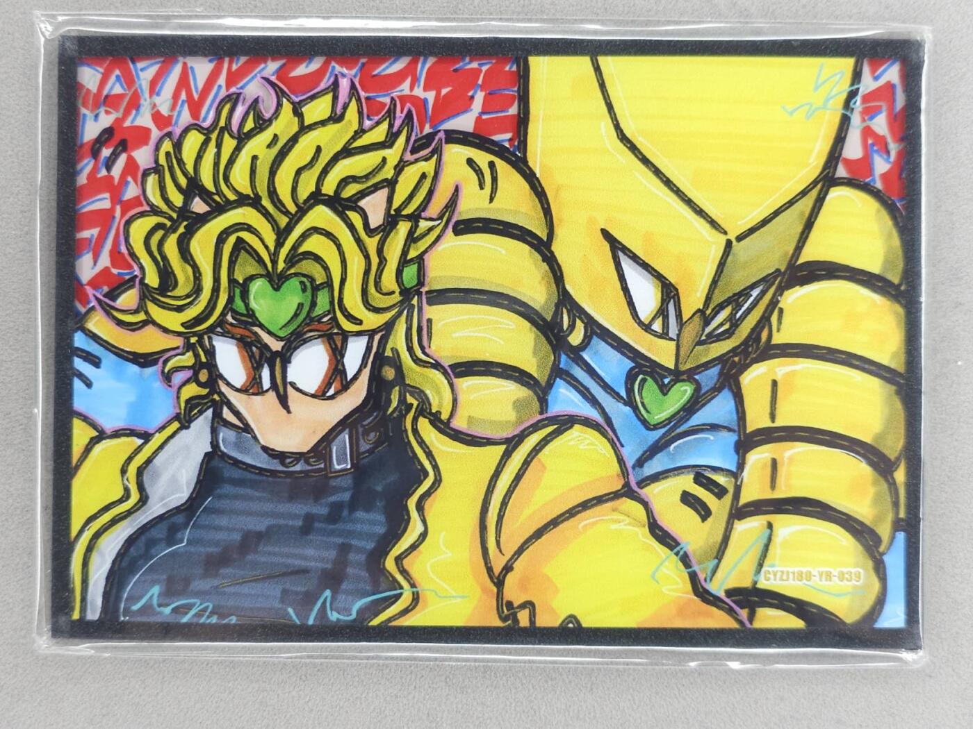 买就送PR！！龙虎卡牌-七六场（满200元包邮，无佣金，每周六结拍，欢迎送拍） 【编号03】A6色纸 waiwai 次元王 - jojo