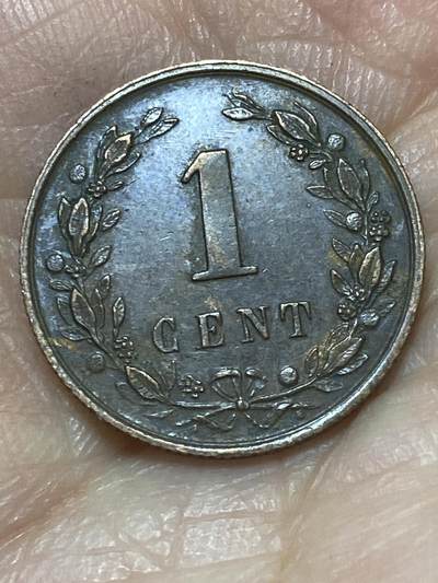 2026年第二十六场(总第一百九十五场）外国好品散币场(免佣金) - 荷兰🇳🇱1900年1分(威廉明娜女王第一版关门年，Halberd–长戟标，Large –大日期版)