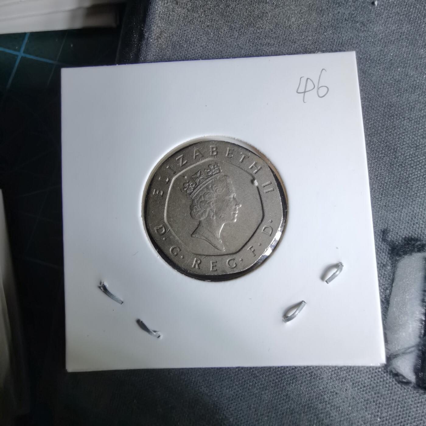 沼泽如烟--第996场 英国1997年20便士