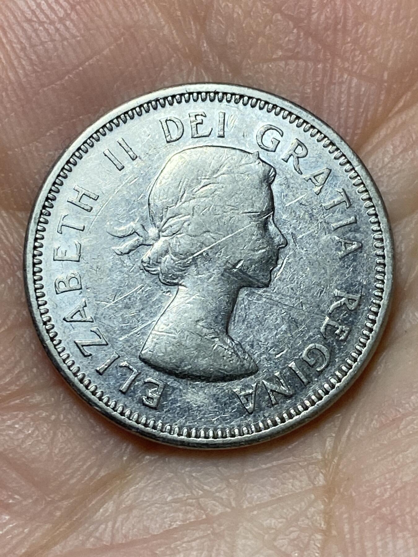 2026年第二十七场(总第一百九十六场）外国好品散币场(免佣金) 加拿大🇨🇦1964年5分(伊丽莎白二世青年桂冠第三版，关门年仅发行2年)