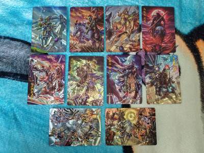 买就送PR！！龙虎卡牌-七六场（满200元包邮，无佣金，每周六结拍，欢迎送拍） - 冷烫粗闪10张 百里卡牌 嘉宁水浒 - 水浒八骠骑&合体卡