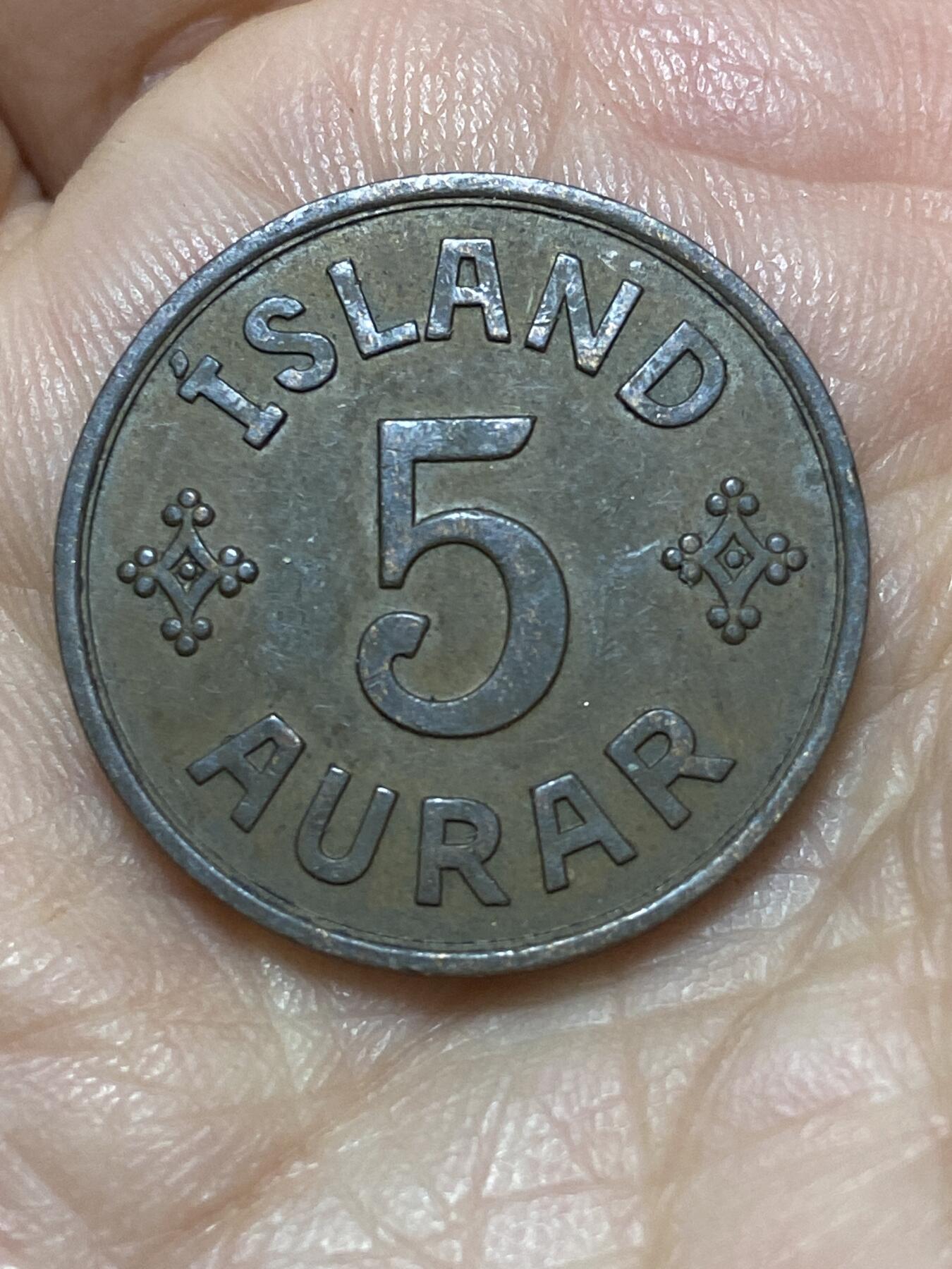 2026年第二十六场(总第一百九十五场）外国好品散币场(免佣金) 丹属冰岛王国🇮🇸1940年5奥拉(克里斯蒂安十世第二版，无标版，首发年仅发行2年)