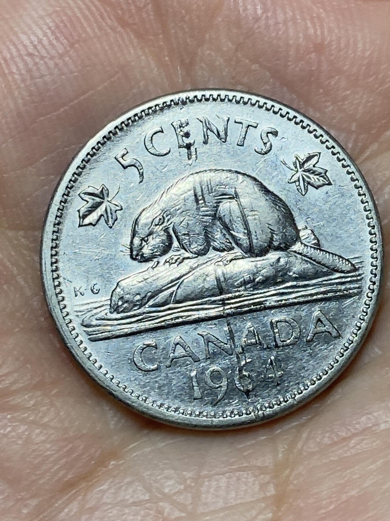 2026年第二十七场(总第一百九十六场）外国好品散币场(免佣金) 加拿大🇨🇦1964年5分(伊丽莎白二世青年桂冠第三版，关门年仅发行2年)