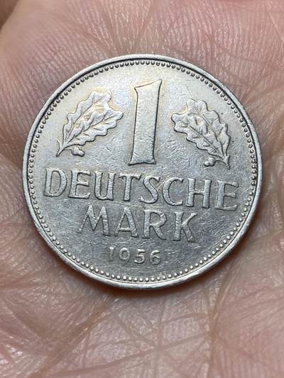 2026年第二十七场(总第一百九十六场）外国好品散币场(免佣金) - 德国🇩🇪1956年1德国马克(F标，斯图加特造)