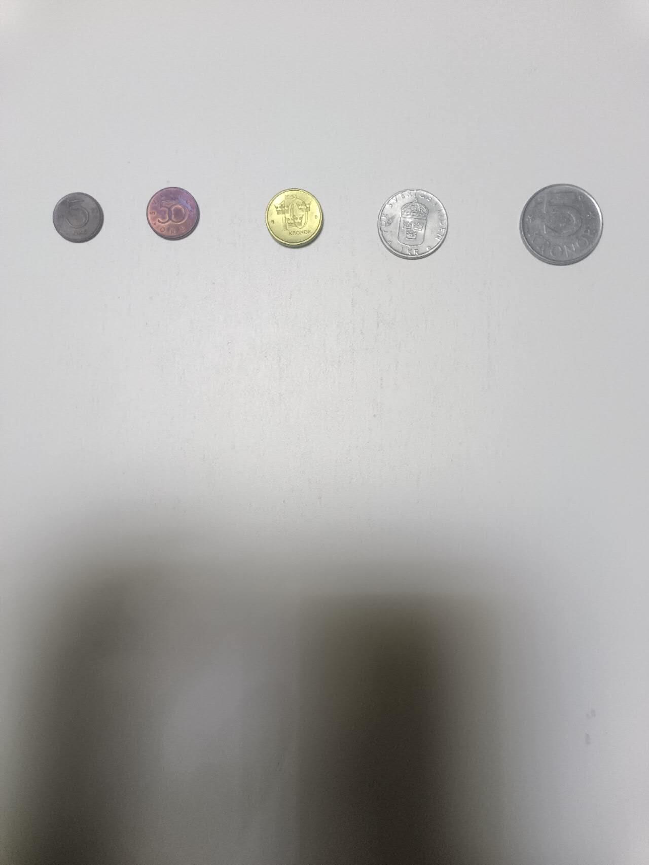【20260218】非全新纸币和硬币第336场 瑞典5枚硬币