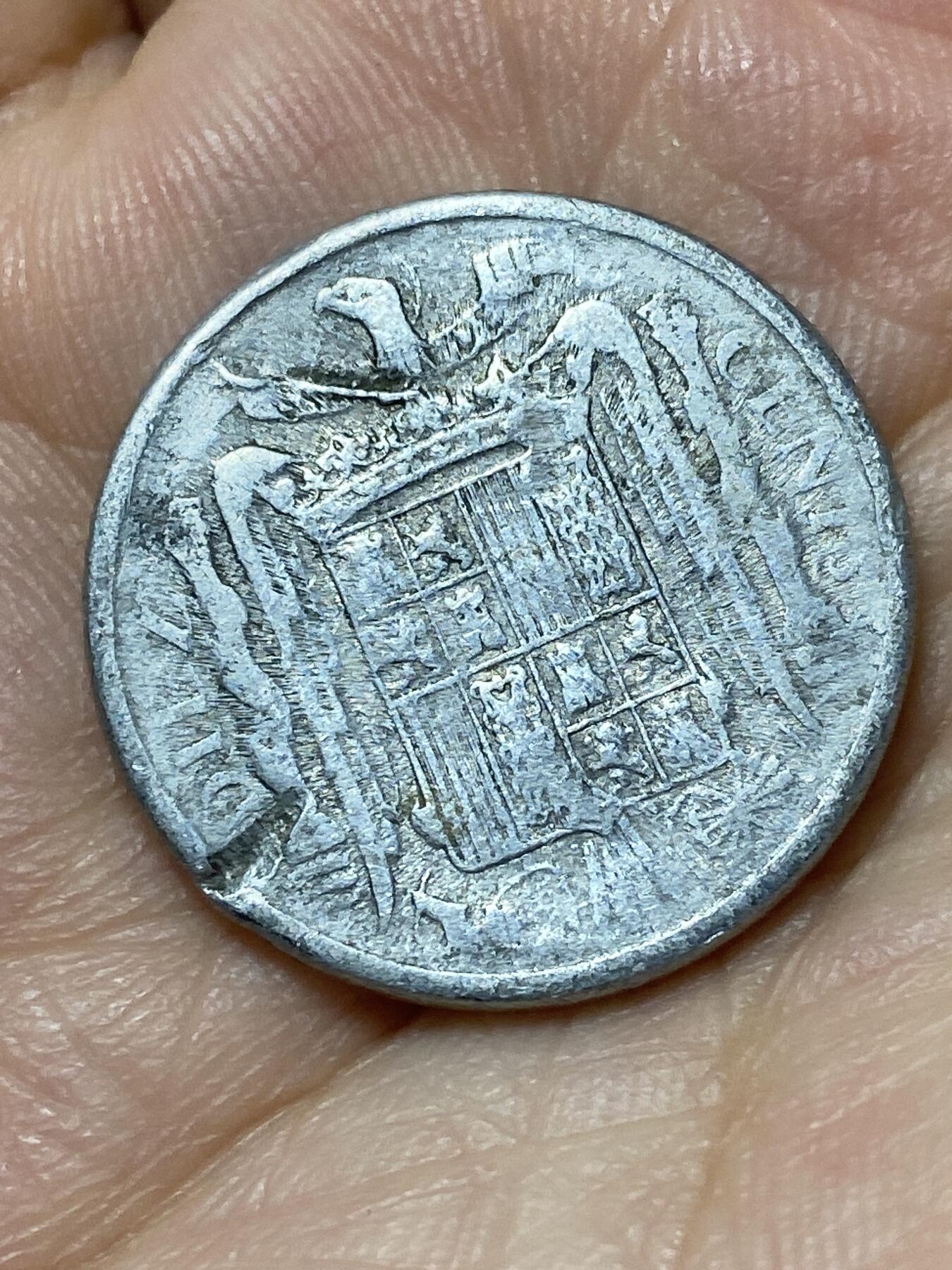 2026年第二十七场(总第一百九十六场）外国好品散币场(免佣金) 西班牙🇪🇸1945年10分(国民政府时期，实际为弗朗哥控制)