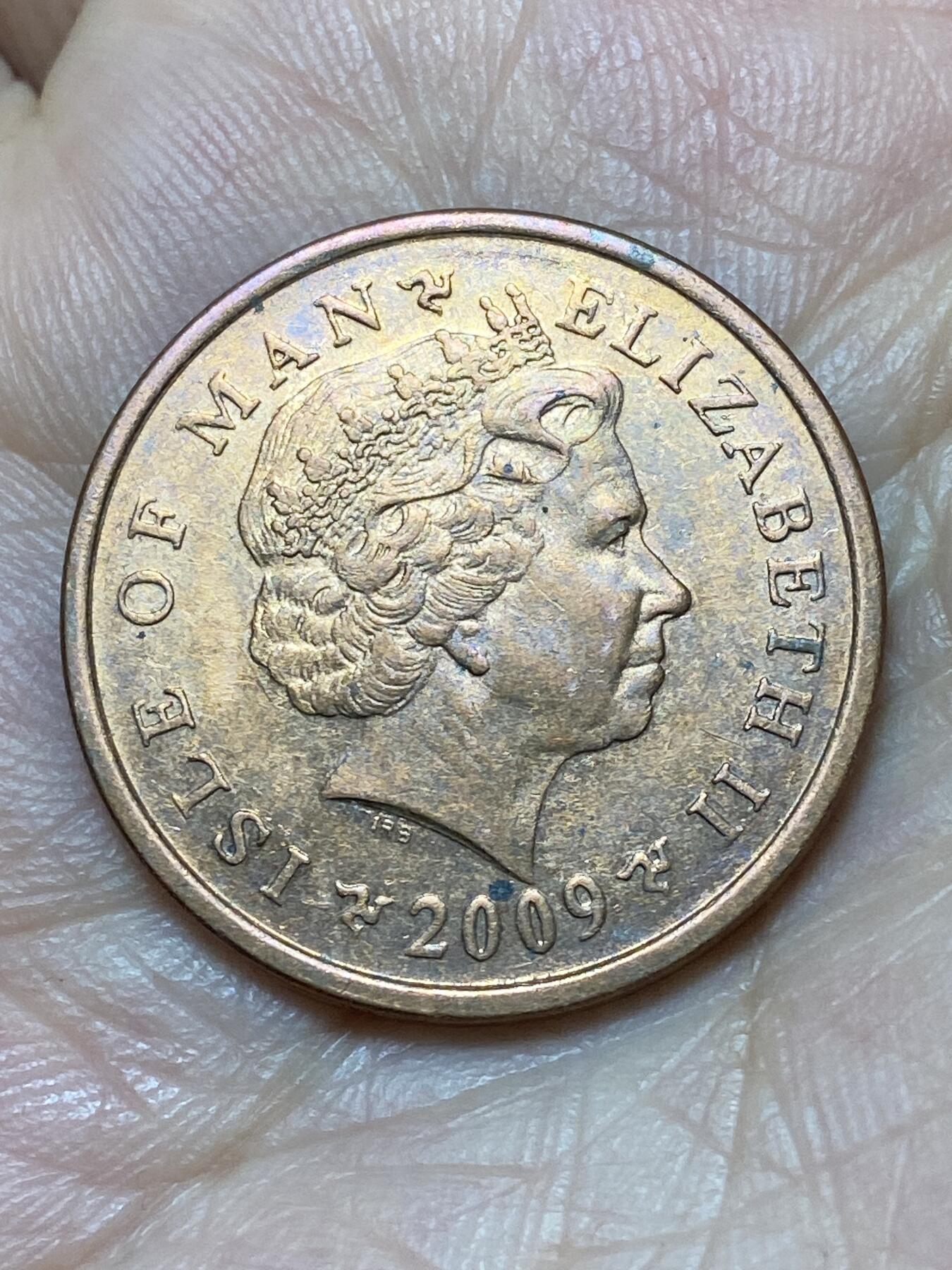 2026年第二十七场(总第一百九十六场）外国好品散币场(免佣金) 英属马恩岛🇮🇲2009年2便士(伊丽莎白二世老年第三套)