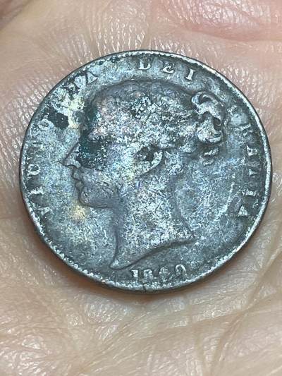 2026年第二十六场(总第一百九十五场）外国好品散币场(免佣金) - 英国🇬🇧1850年1法新(维多利亚女王青年头像)