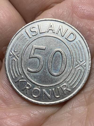 2026年第二十六场(总第一百九十五场）外国好品散币场(免佣金) - 冰岛🇮🇸1975年50克朗(共和国时期第一套最大面值)